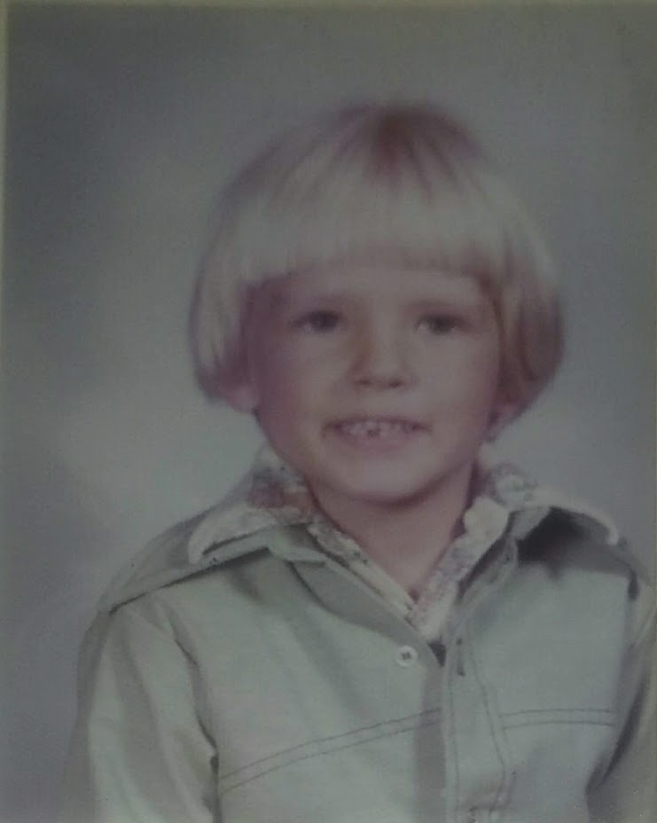 Russell as a kid, school portrait