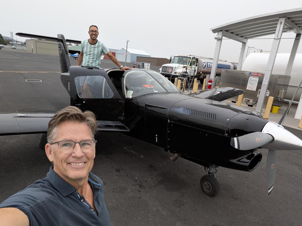 Russell with a Piper Lance, 2026