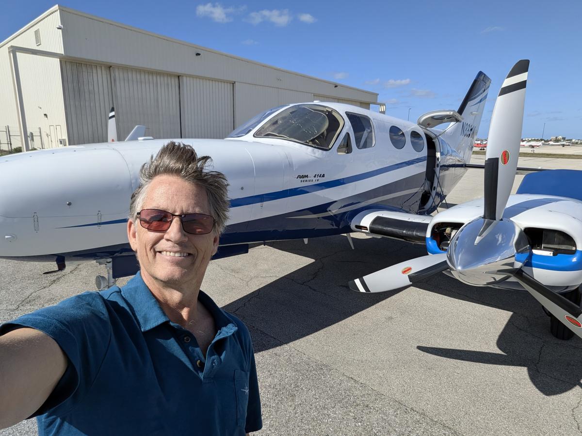 Russell with a Cessna 414A, 2026