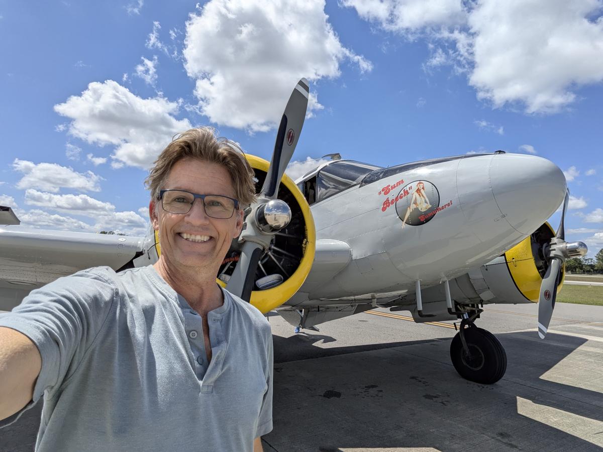 Russell with a Beech 18, 2025