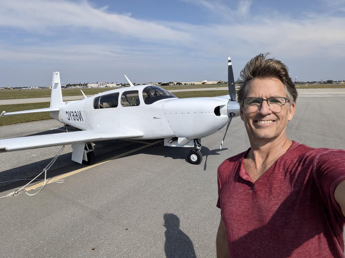 Russell with an airplane, 2024