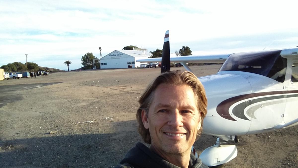 Russell with an airplane, 2015